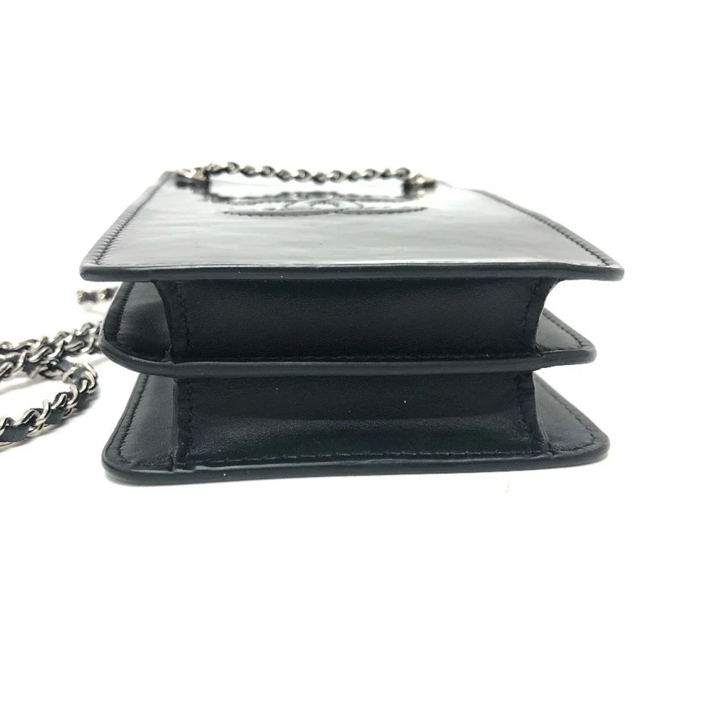 CHANEL Black Logo Shoulder Bag